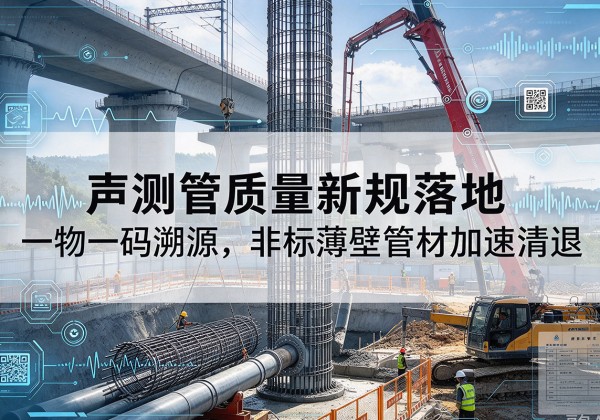 辽中声测管质量新规落地，一物一码溯源，非标薄壁管材加速清退