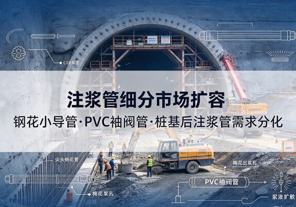 辽中注浆管细分市场扩容，隧道钢花小导管、PVC 袖阀管、桩基后注浆管需求分化
